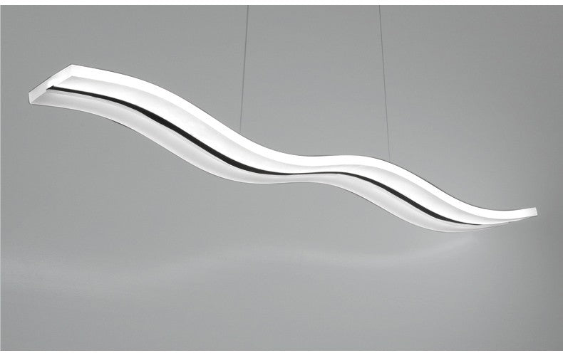 LED Frosted Wave Ceiling Pendant Susp. SKU# LIG0018
